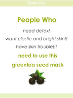 FARMSTAY VISIBLE DIFFERENCE MASK SHEET GREENTEA SEED - 1ea