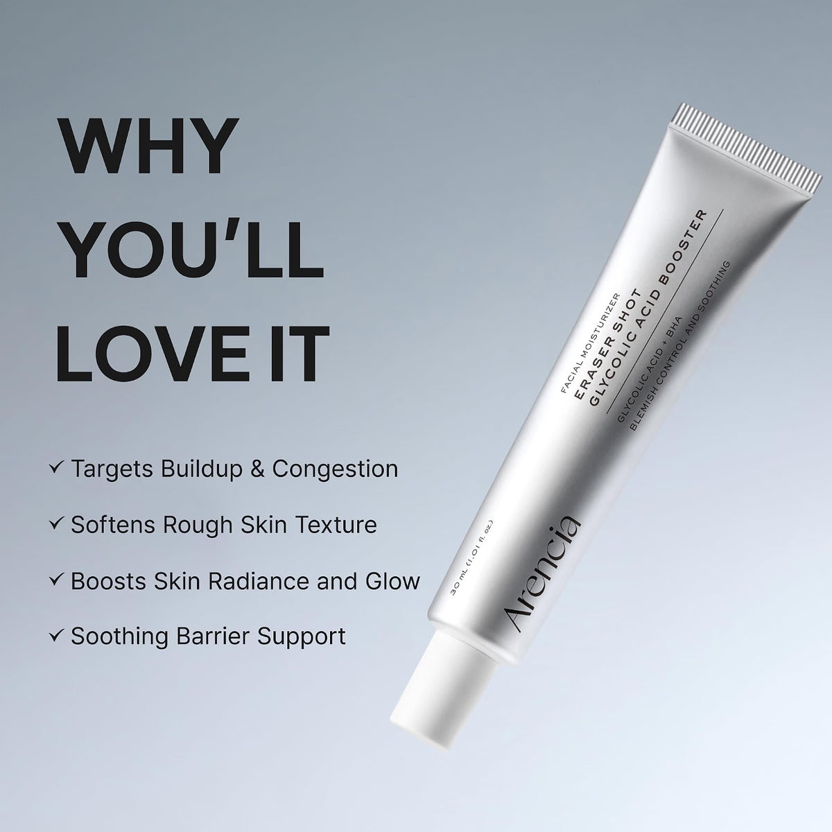 ARENCIA Eraser Shot Glycolic Acid Booster - 30ml