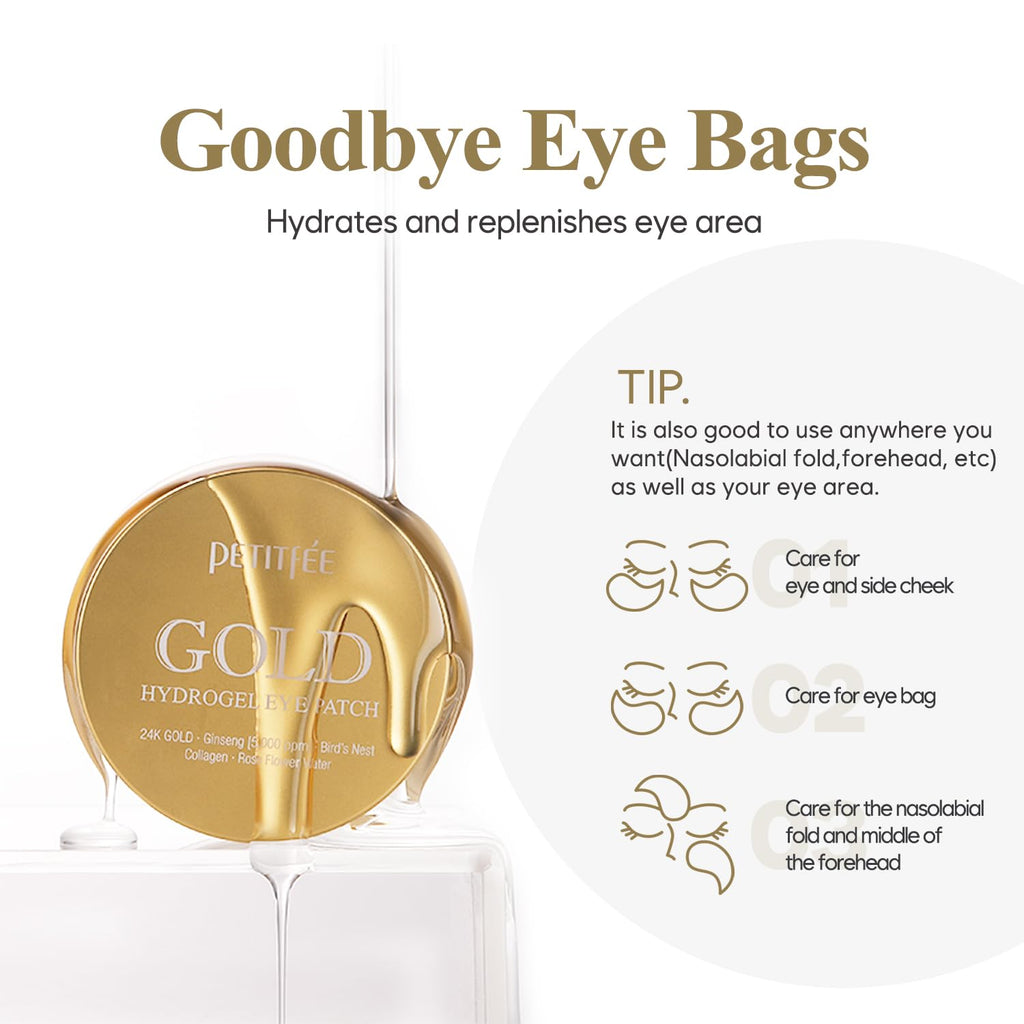 PETITFEE GOLD EYE PATCH - 60ea