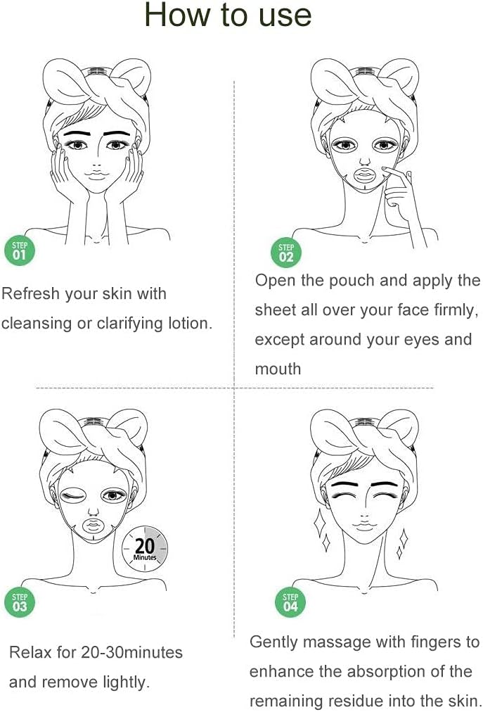 FARMSTAY VISIBLE DIFFERENCE MASK SHEET GREENTEA SEED - 1ea