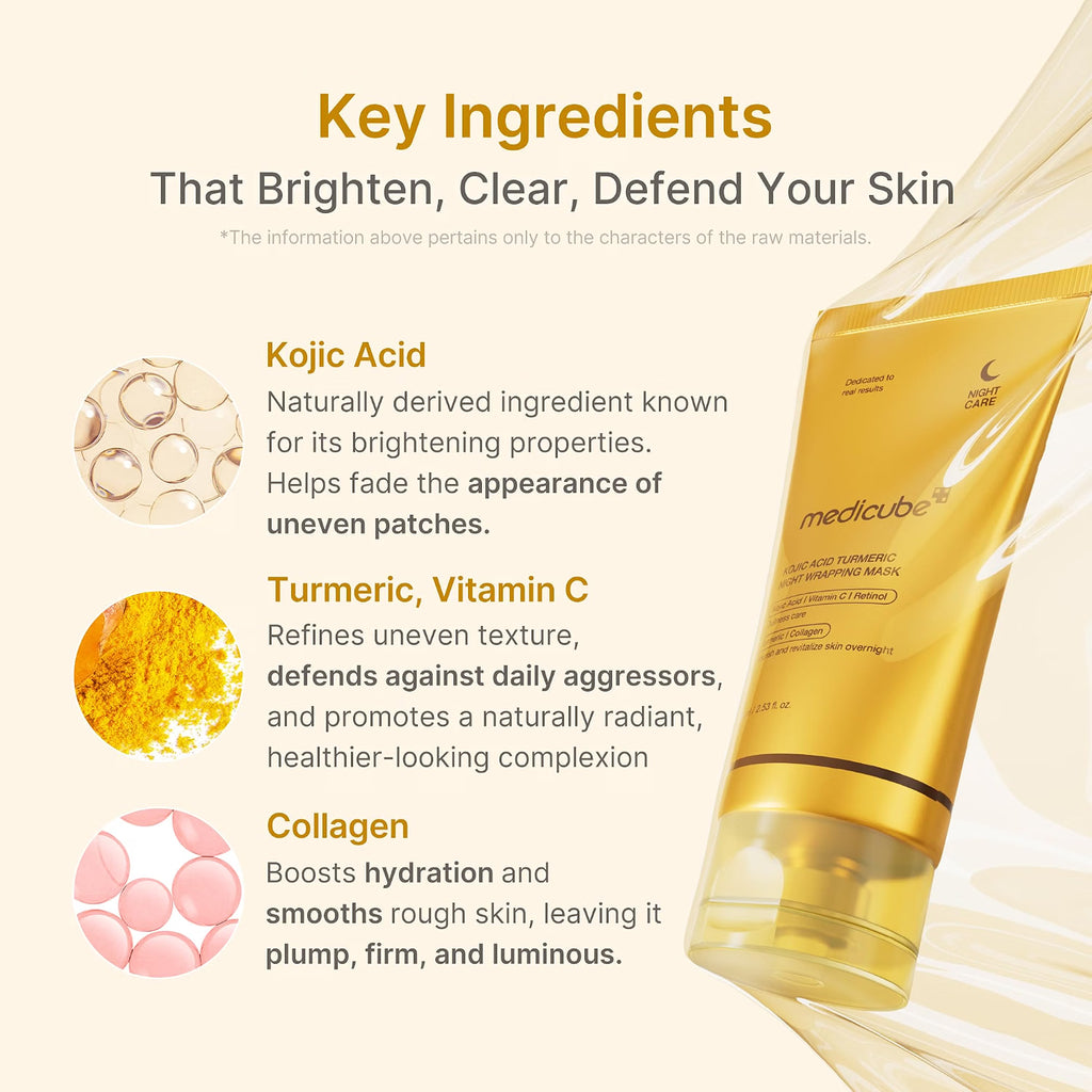 Medicube Kojic Acid Turmeric Night Wrapping Mask 2.0 — 75ml