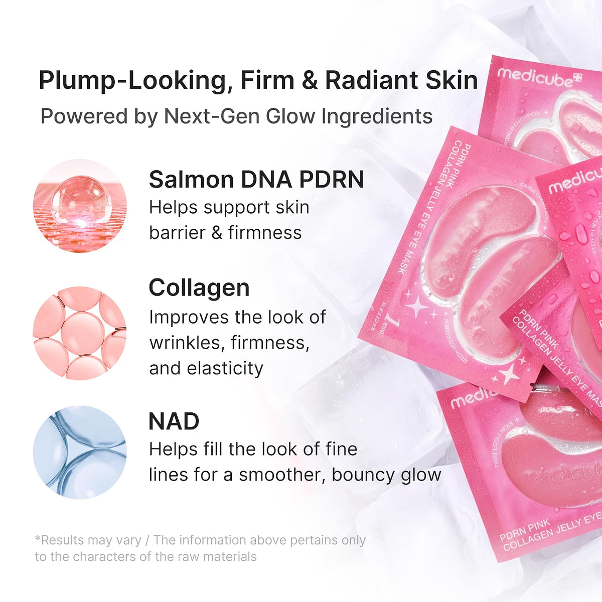 Medicube PDRN Pink Collagen Jelly Eye Mask - 6 Pouches