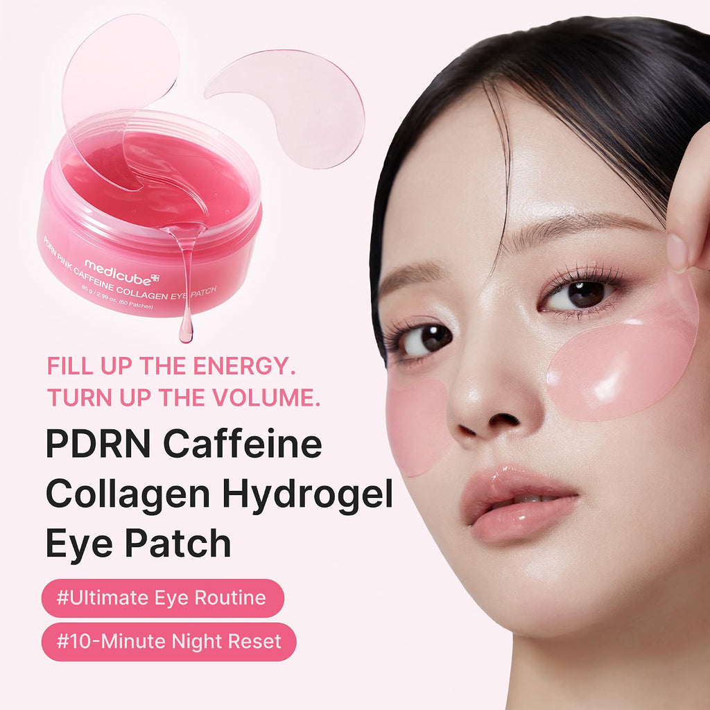 Medicube PDRN Pink Caffeine Collagen Eye Patch - 60pcs
