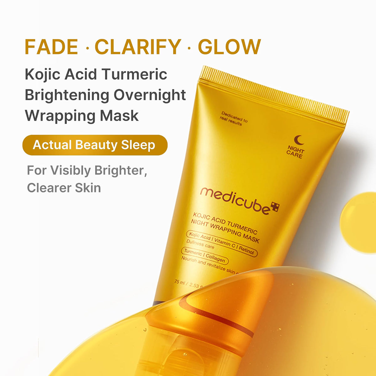 Medicube Kojic Acid Turmeric Night Wrapping Mask 2.0 — 75ml