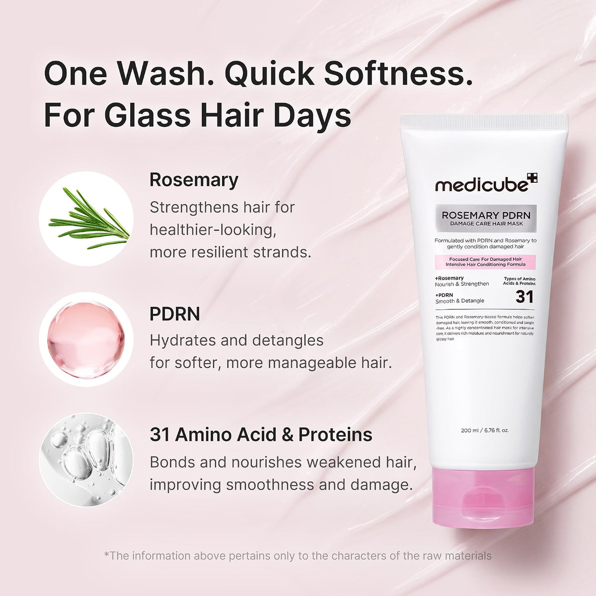 Medicube Rosemary PDRN Damage Care Hair Mask — 200ml