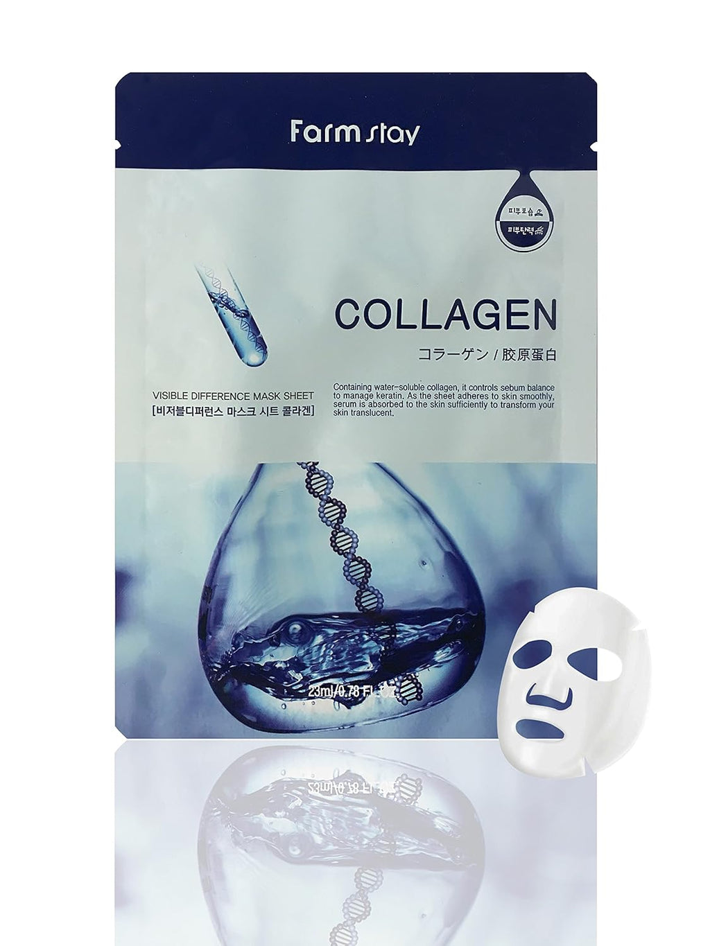 FARMSTAY VISIBLE DIFFERENCE MASK SHEET COLLAGEN - 1ea