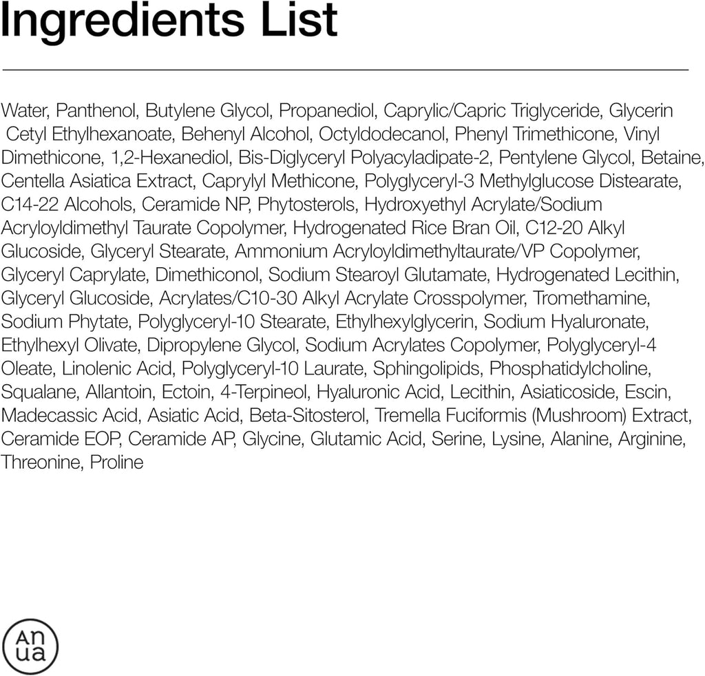 ANUA 3 CERAMIDE PANTHENOL MOISTURE BARRIER CREAM - 100ml