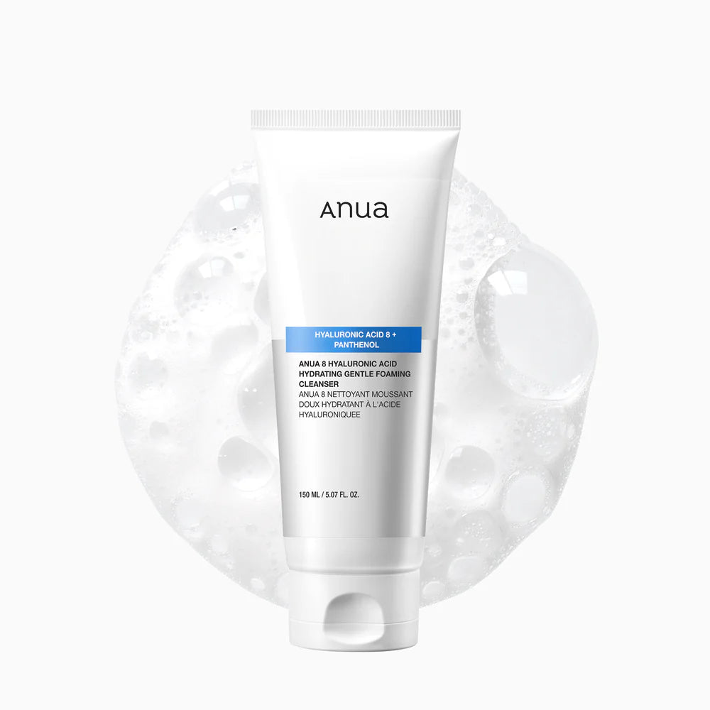 ANUA 8 HYALURONIC ACID HYDRATING GENTLE FOAMING CLEANSER - 150ml - Yuna