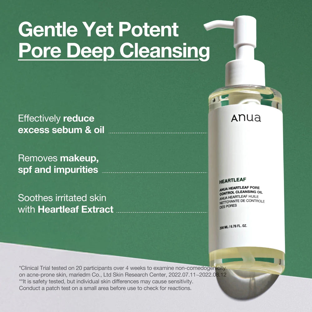 ANUA HEARTLEAF PORE CONTROL CLEANSING OIL 200ml - Yuna