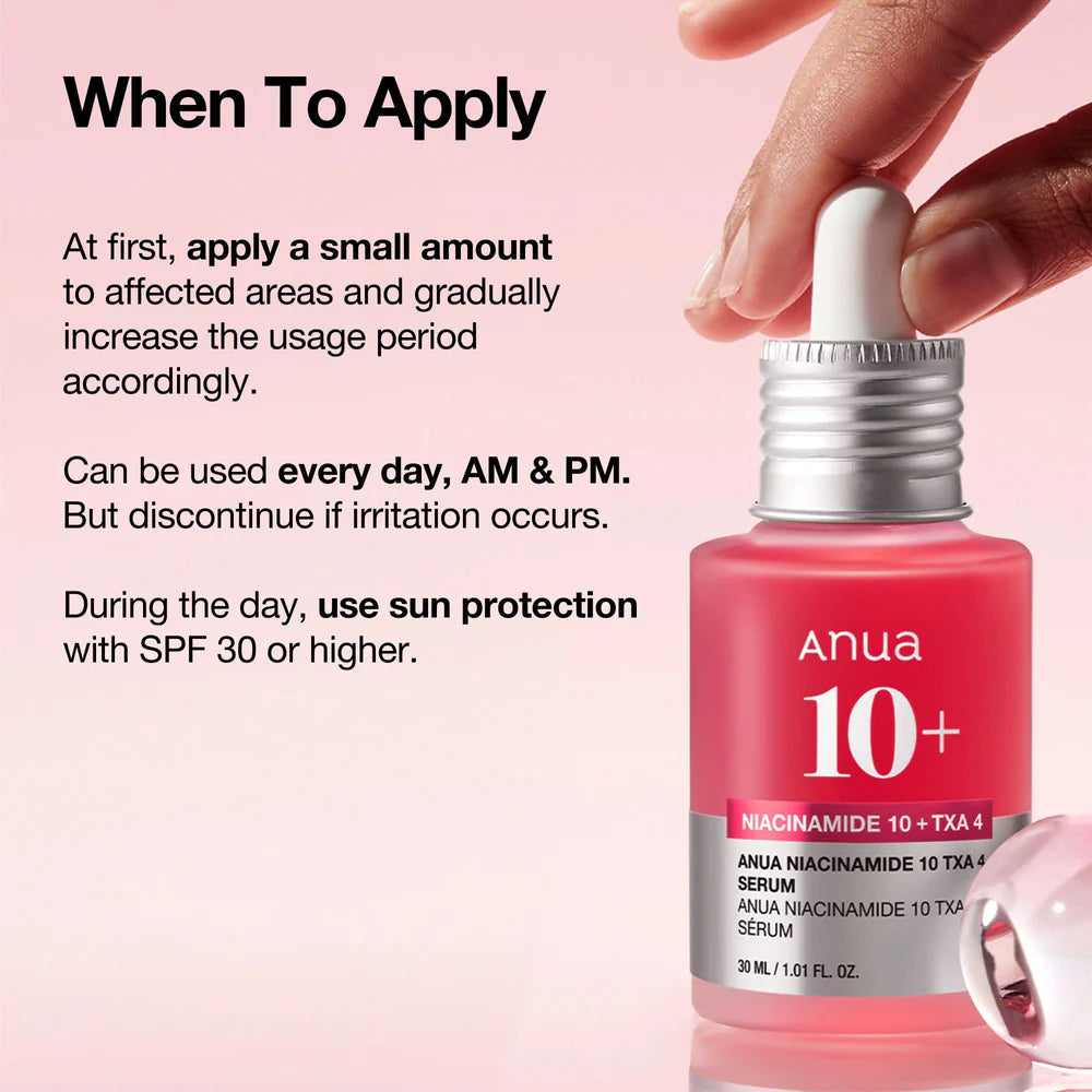 ANUA NIACINAMIDE10% + TXA 4% SERUM - 30mL - Yuna