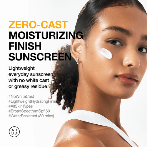ANUA ZERO-CAST MOISTURIZING FINISH SUNSCREEN - 50ml - Yuna