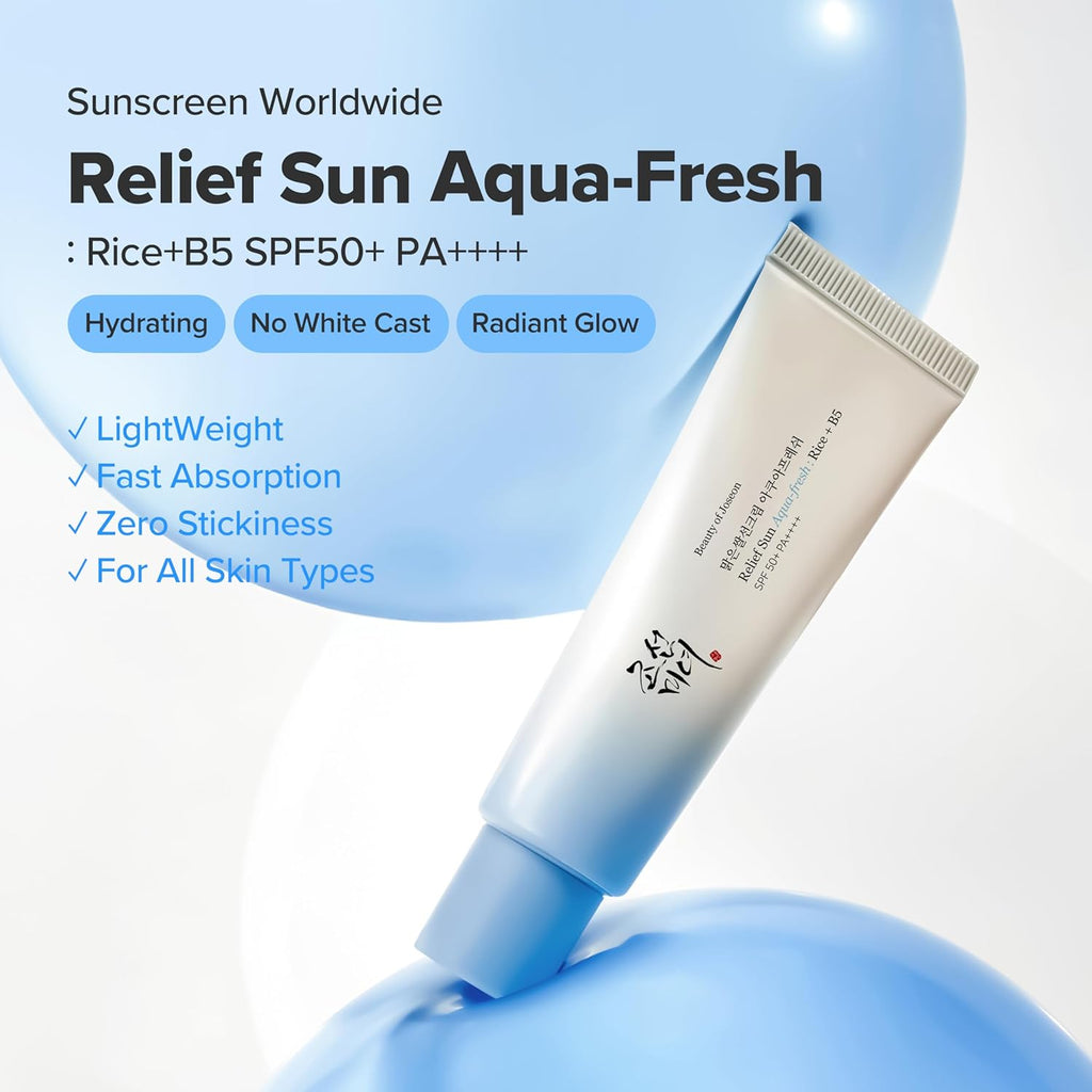 Beauty of Joseon Relief Sun Aqua-fresh : Rice + B5 - 50ml - Yuna