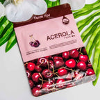 FARMSTAY VISIBLE DIFFERENCE MASK SHEET ACEROLA - 1ea - Yuna