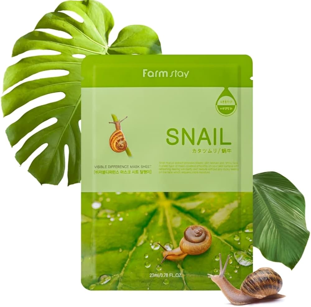 FARMSTAY VISIBLE DIFFERENCE MASK SHEET SNAIL - 1ea - Yuna