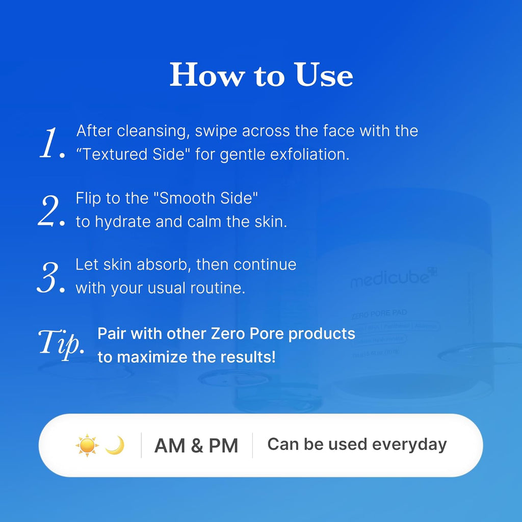 MEDICUBE ZERO PORE PAD 2.0 - 70pcs - Yuna
