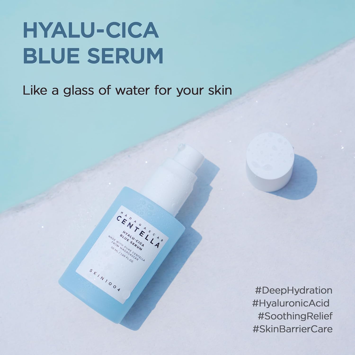 SKIN1004 MADAGASCAR CENTELLA HYALU-CICA BLUE SERUM - 30ml - Yuna
