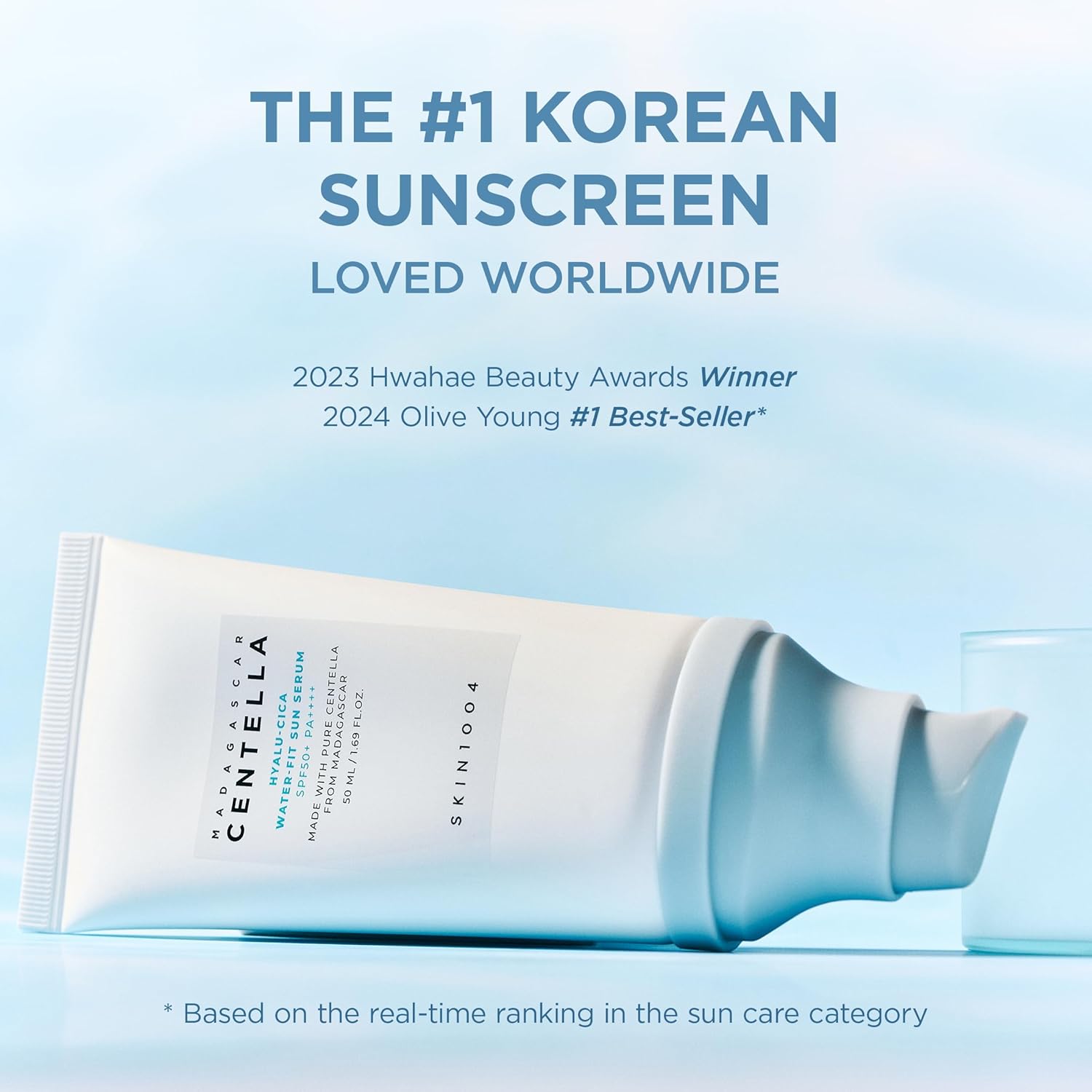 SKIN1004 MADAGASCAR CENTELLA HYALU-CICA WATER-FIT SUN SERUM - 50ml - Yuna