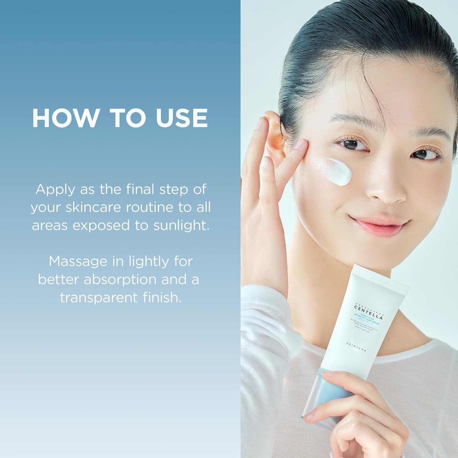 SKIN1004 MADAGASCAR CENTELLA HYALU-CICA WATER-FIT SUN SERUM - 50ml - Yuna