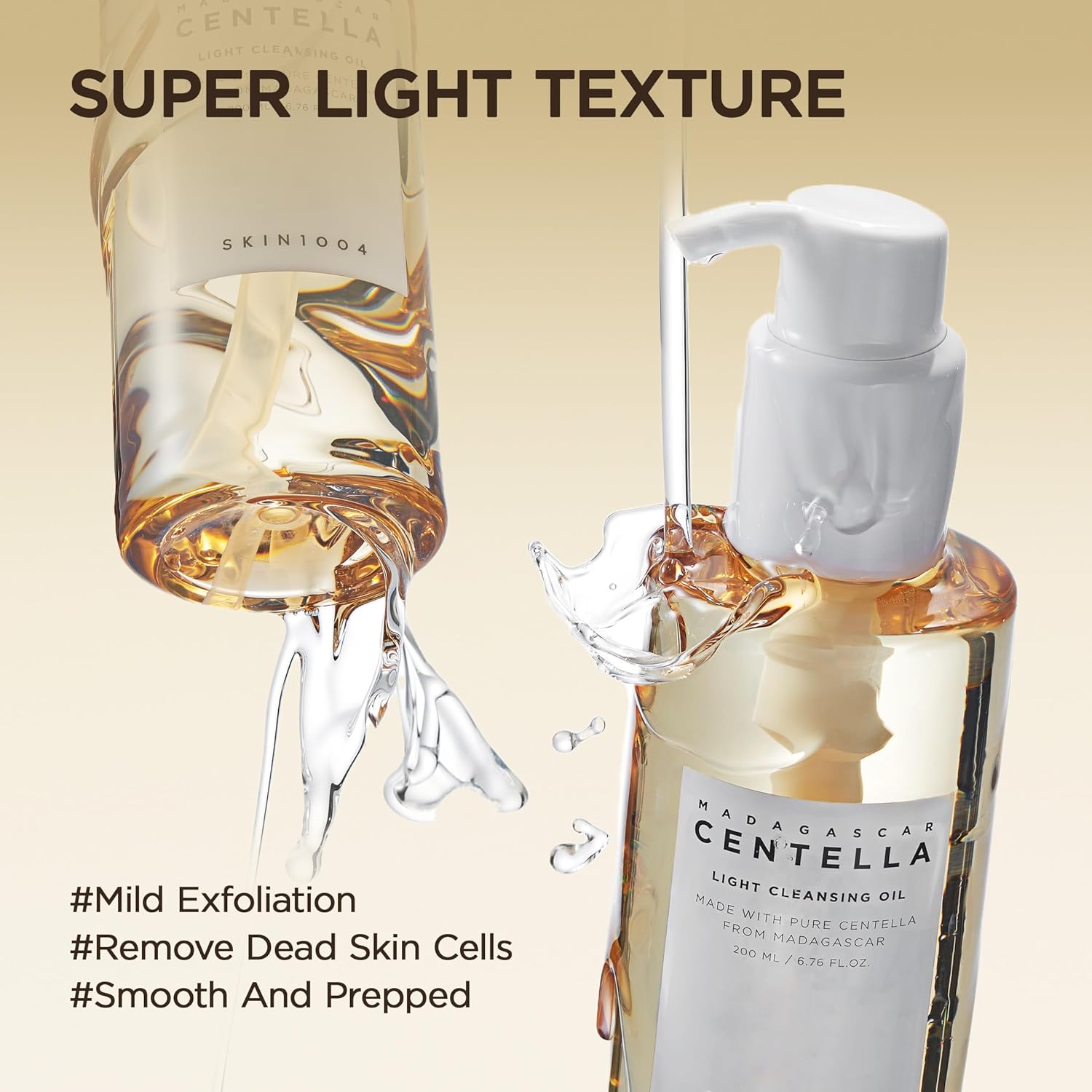 SKIN1004 MADAGASCAR CENTELLA LIGHT CLEANSING OIL - 200ml - Yuna